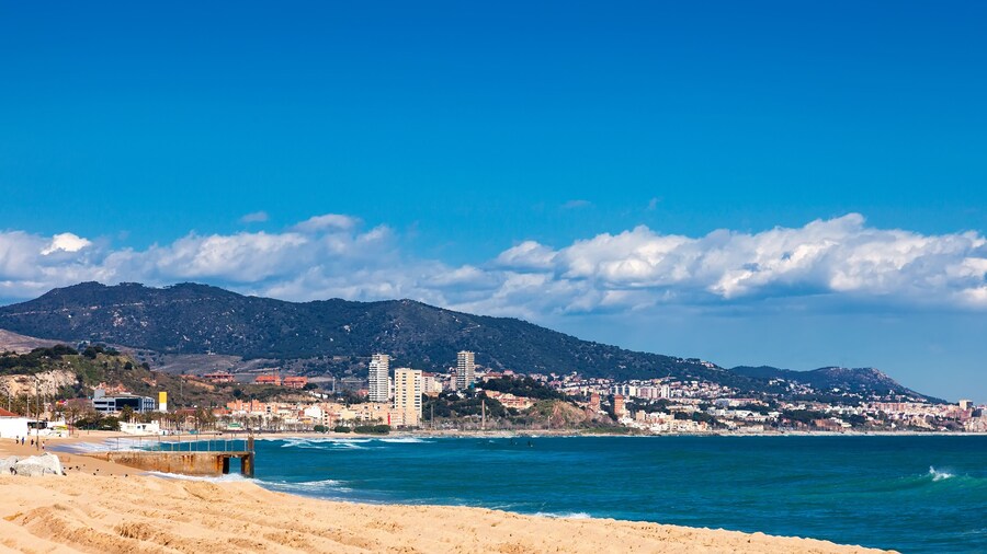 Seaside in Badalona. Barcelona