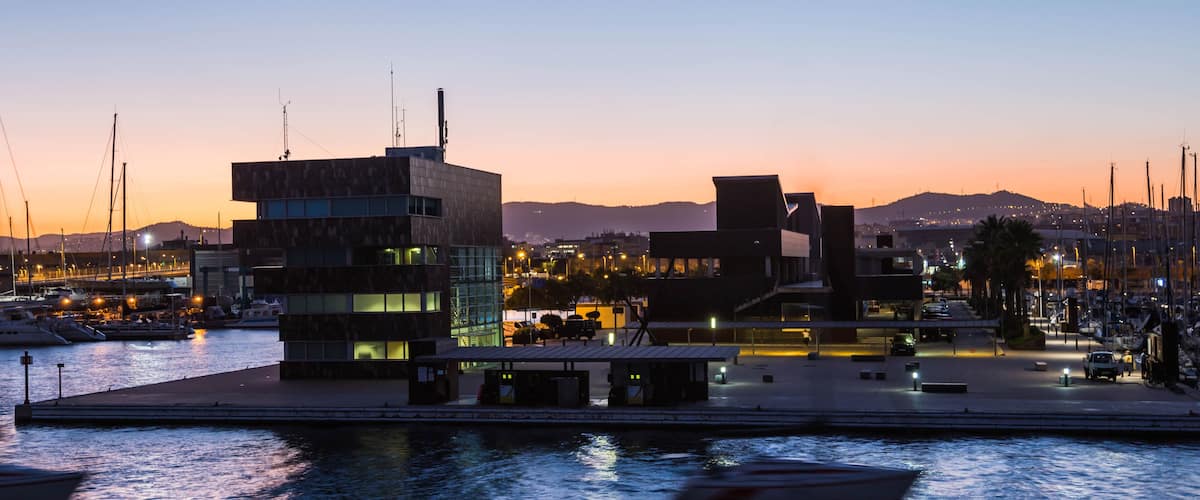 Hafen von Badalona bei Barcelona