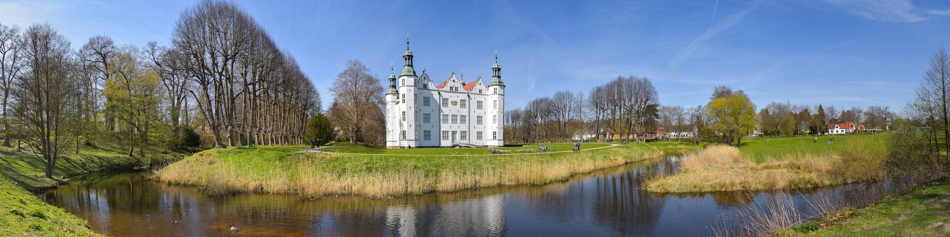 Panorama Schloss Ahrensburg aus dem 16. Jahrhundert