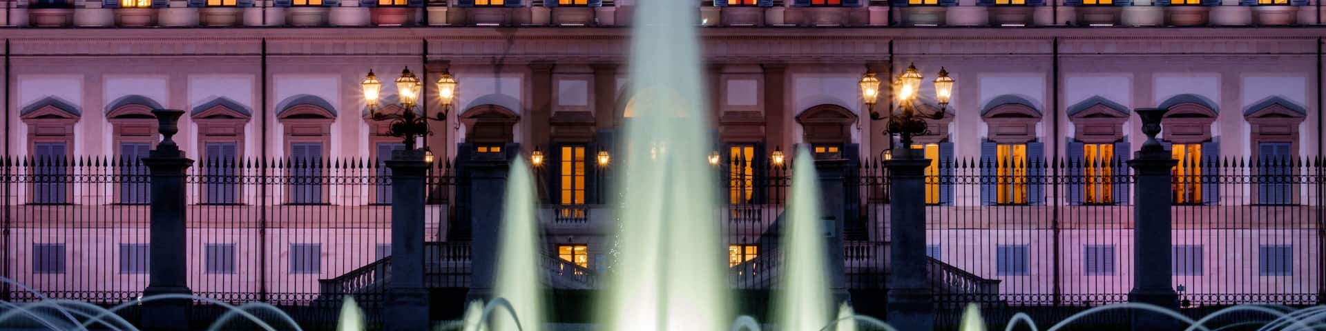 Monza, notturno Villa Reale