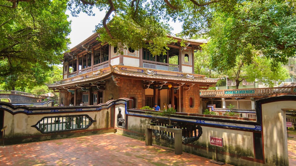 Traditional house in Lin family Garden in Taipei, Taiwan; Shutterstock ID 312251693