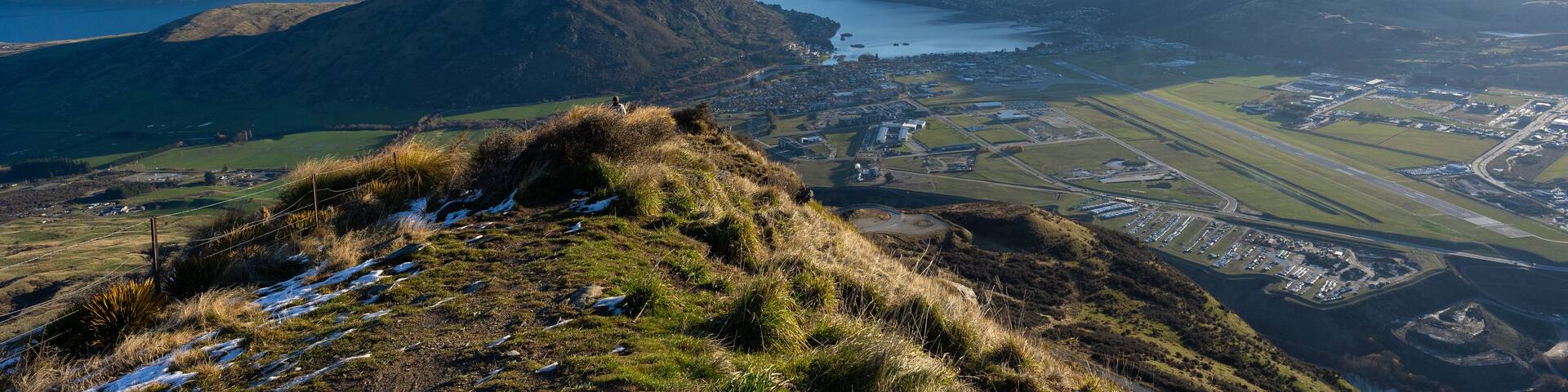 Looking towards Frankton and Queenstown from The Remarkables