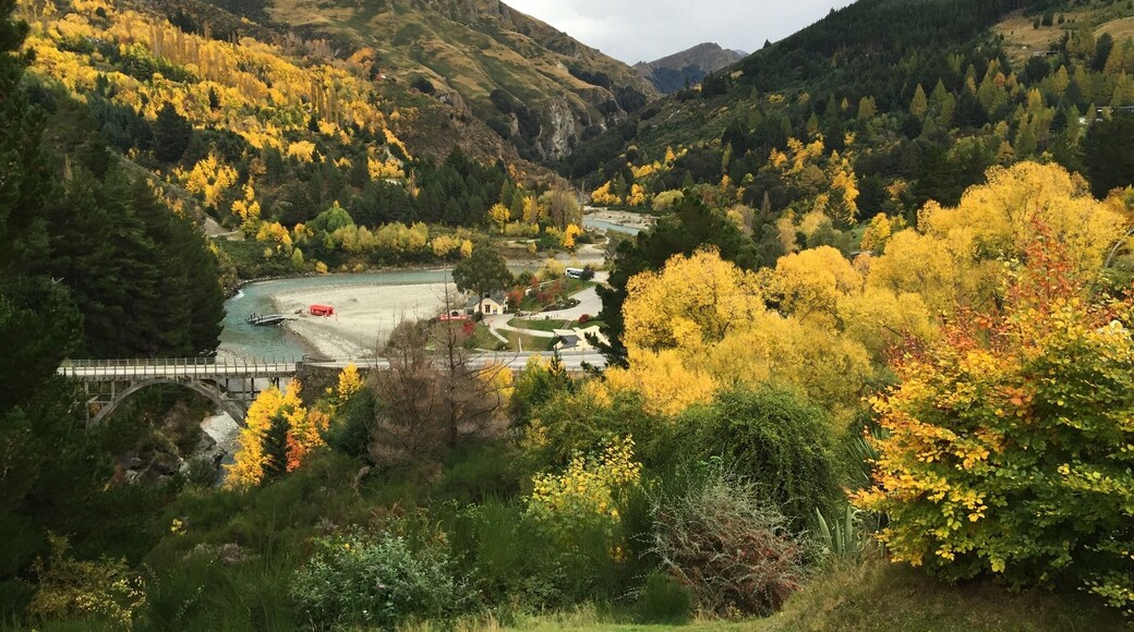 Colours of autumn at Arthur's Point, Shotover Gorge, Queenstown, New Zealand
Be sure to ride the Shotover Jet jet-boats when visiting Queenstown.
