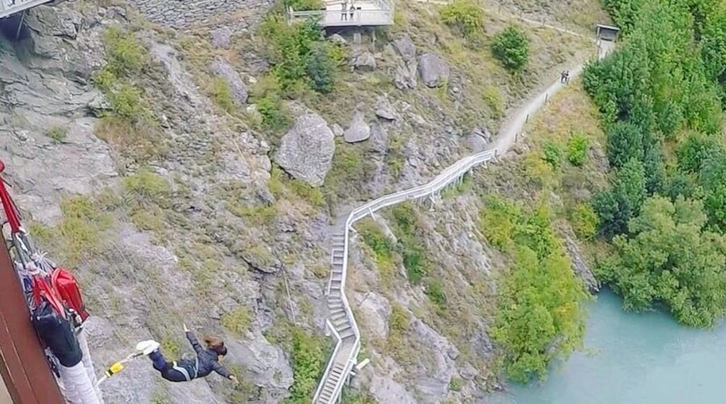 Bungee jumping off Kawarau Bridge Queenstown, best birthday ever! Taken with our GoPro #LifeAtExpedia