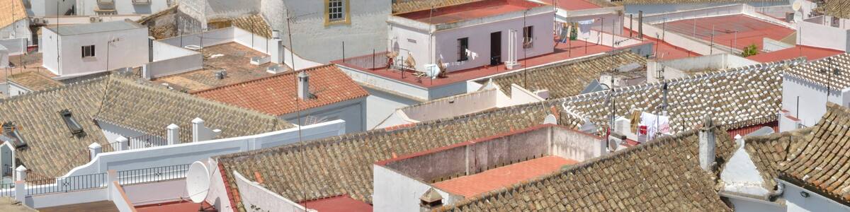 Rooftops of the villlage of Medina Sidonia, Cadiz, Spain