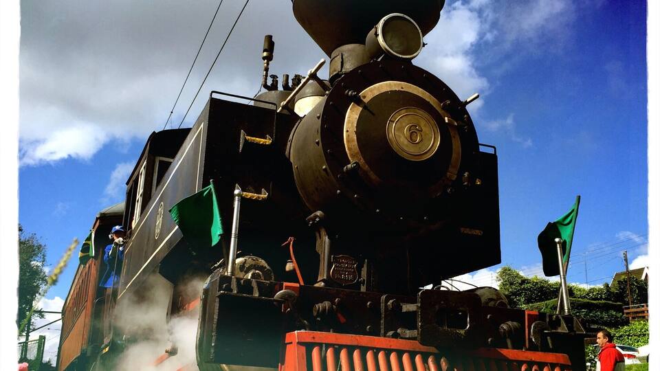 A Baronesa - locomotiva a vapor