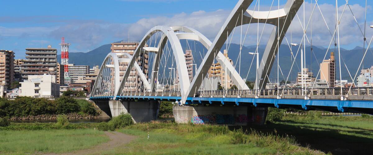あゆみ橋(神奈川県厚木市・海老名市),ayumi bridge(kanagawa pref,japan)