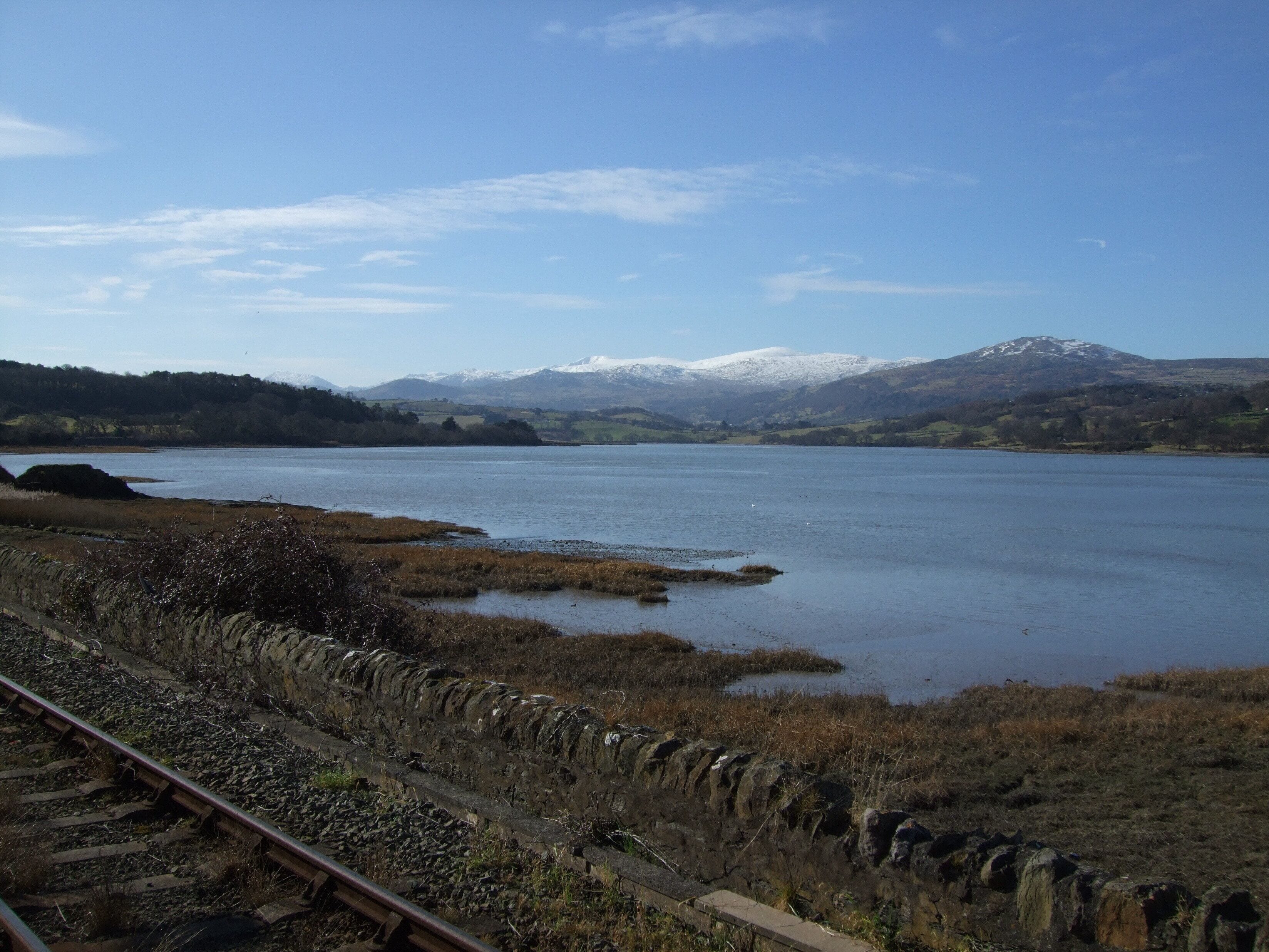 River Conwy and beyond from Glan Conwy railway station