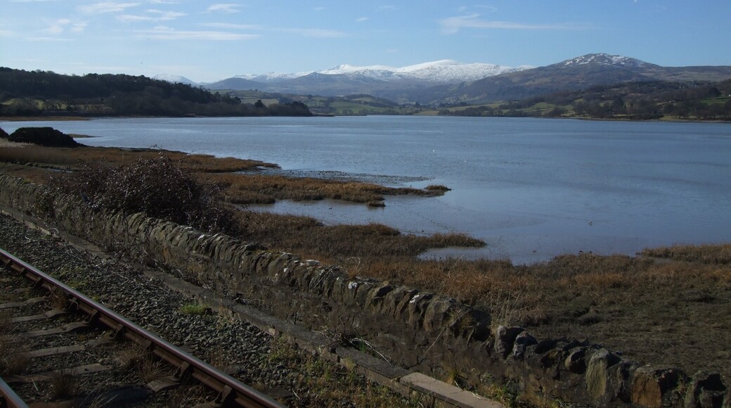 River Conwy and beyond from Glan Conwy railway station