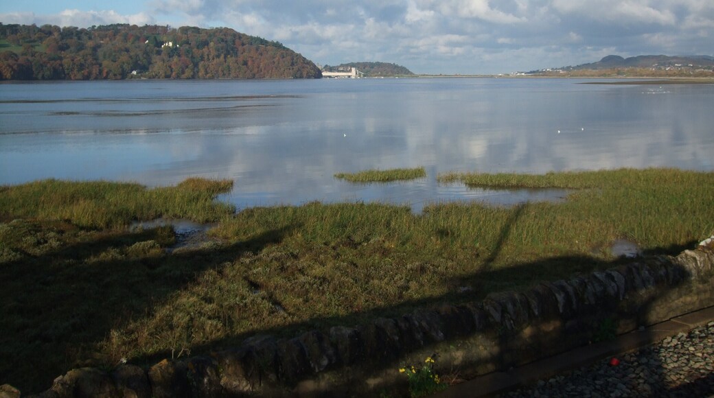The Conwy Estuary near to Llansanffraid Glan Conwy, Conwy, Great Britain.