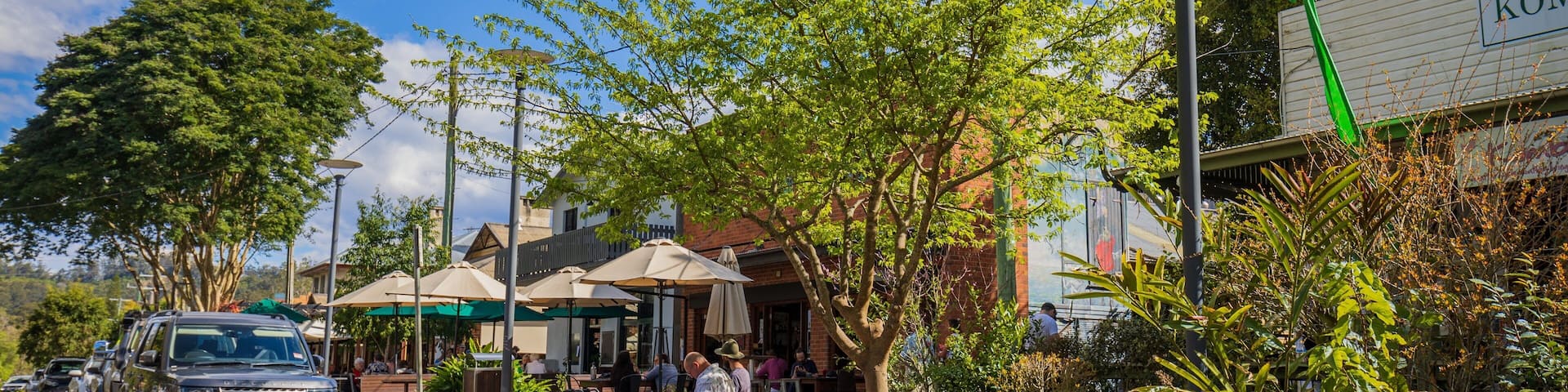 Bellingen showing a small town or village