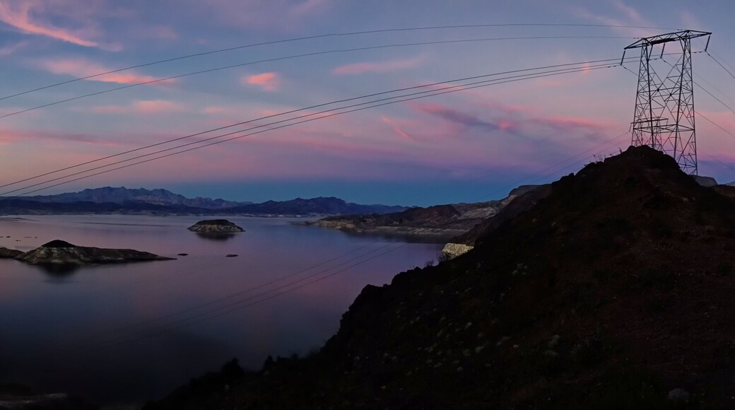 Low light panorama at Hoover Dam/Lake Mead.