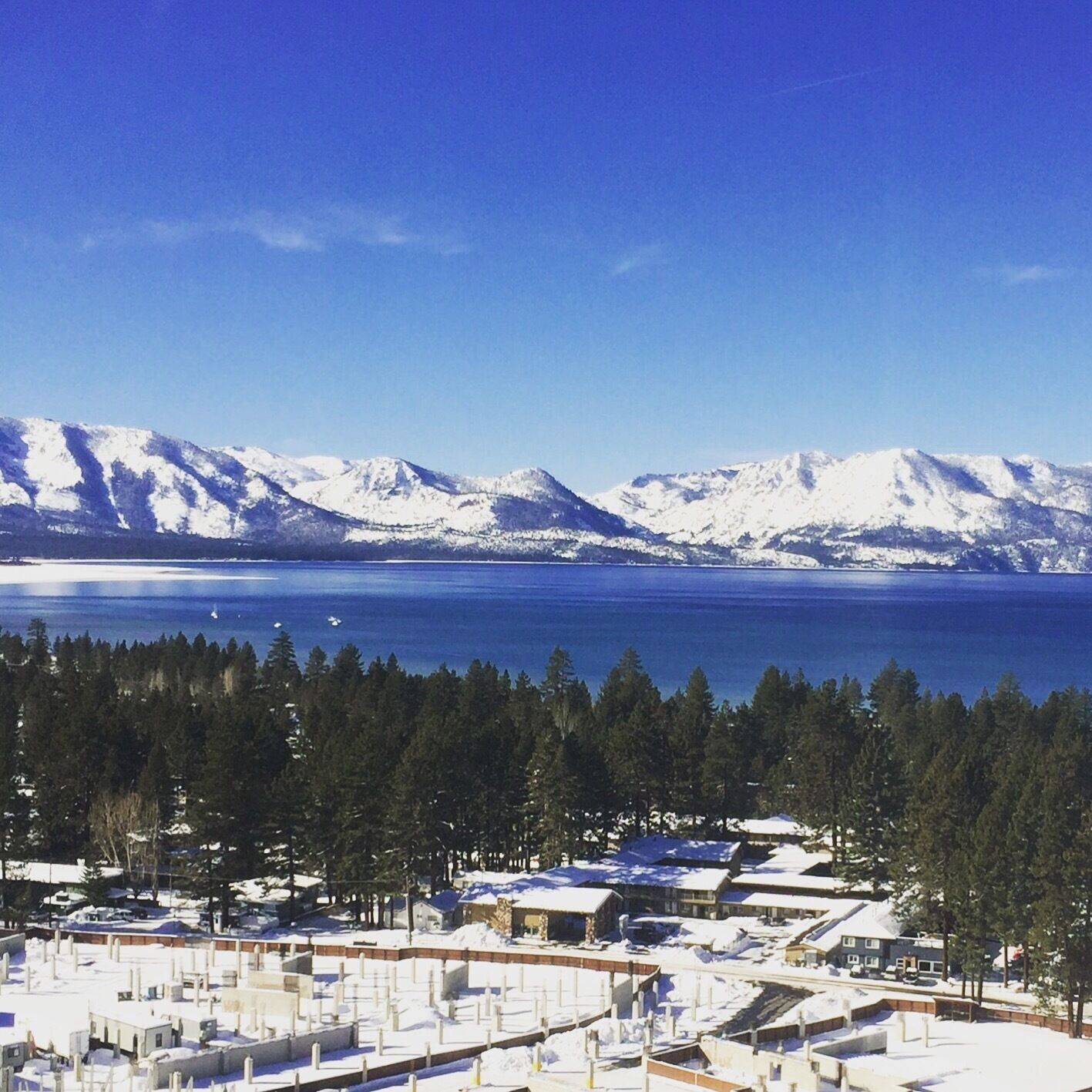 Beautiful view of South Lake Tahoe. 