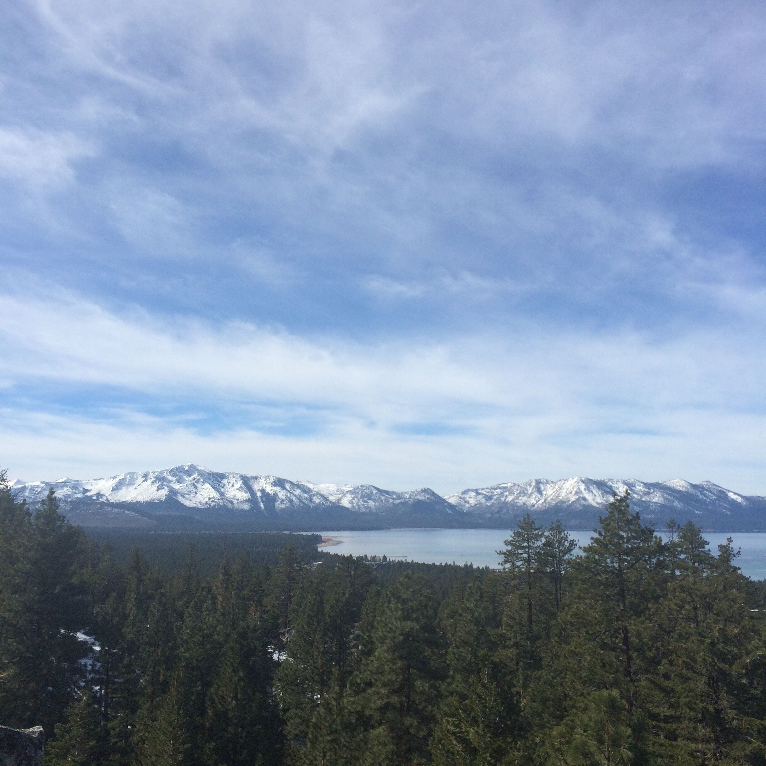 The Van Sickle Bi-State park has some great trails with fantastic views! We followed the orange blaze for about 3 miles. You can pick up the trail right behind the Heavenly Village! 