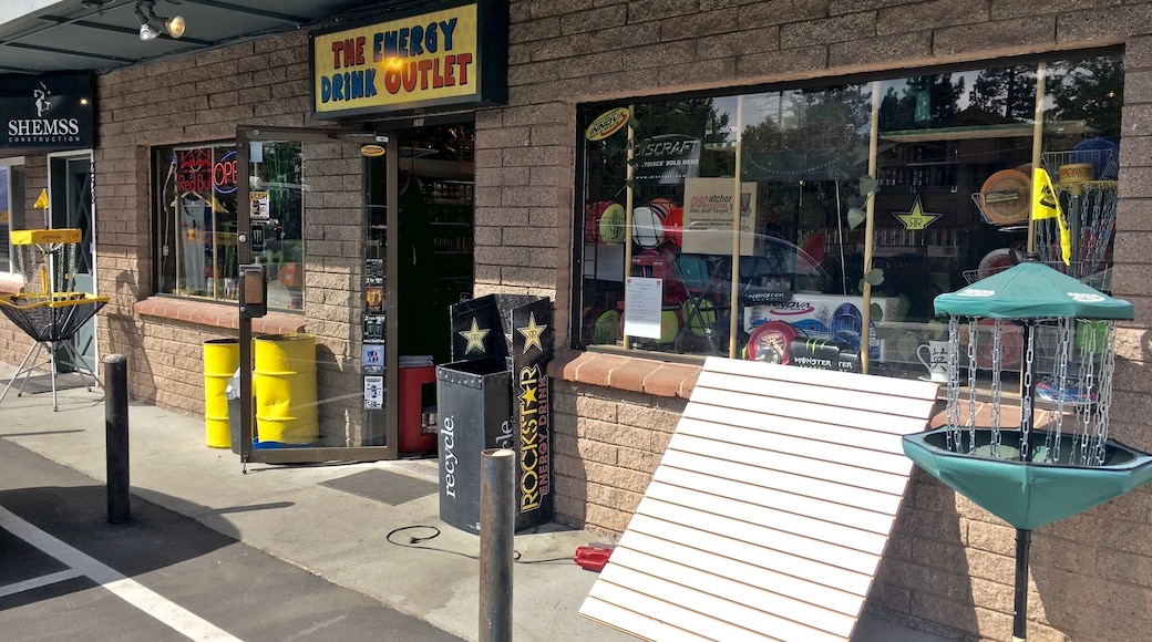 Love energy drinks & frisbees? Visit this spot.