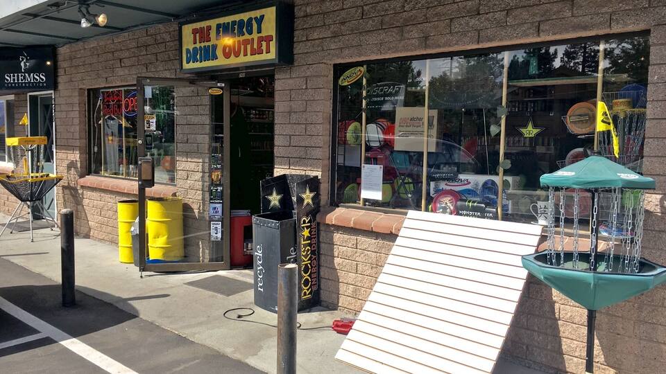 Love energy drinks & frisbees? Visit this spot.