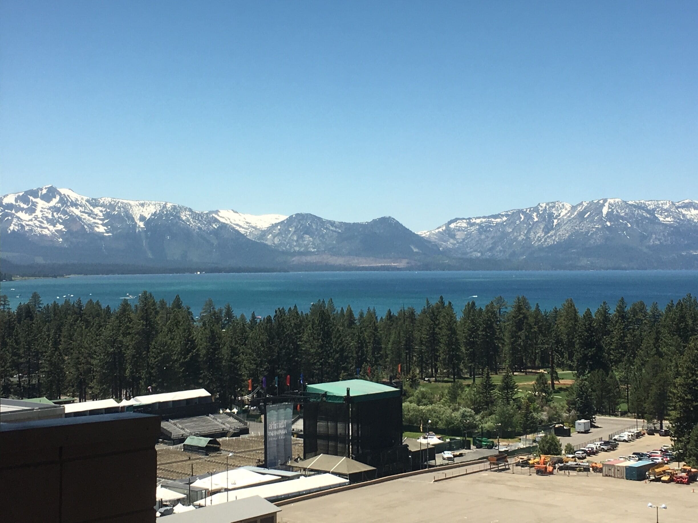 It has always been concrete v/s nature

Beautiful view of south lake tahoe from our hotel room. 
#aquatrove