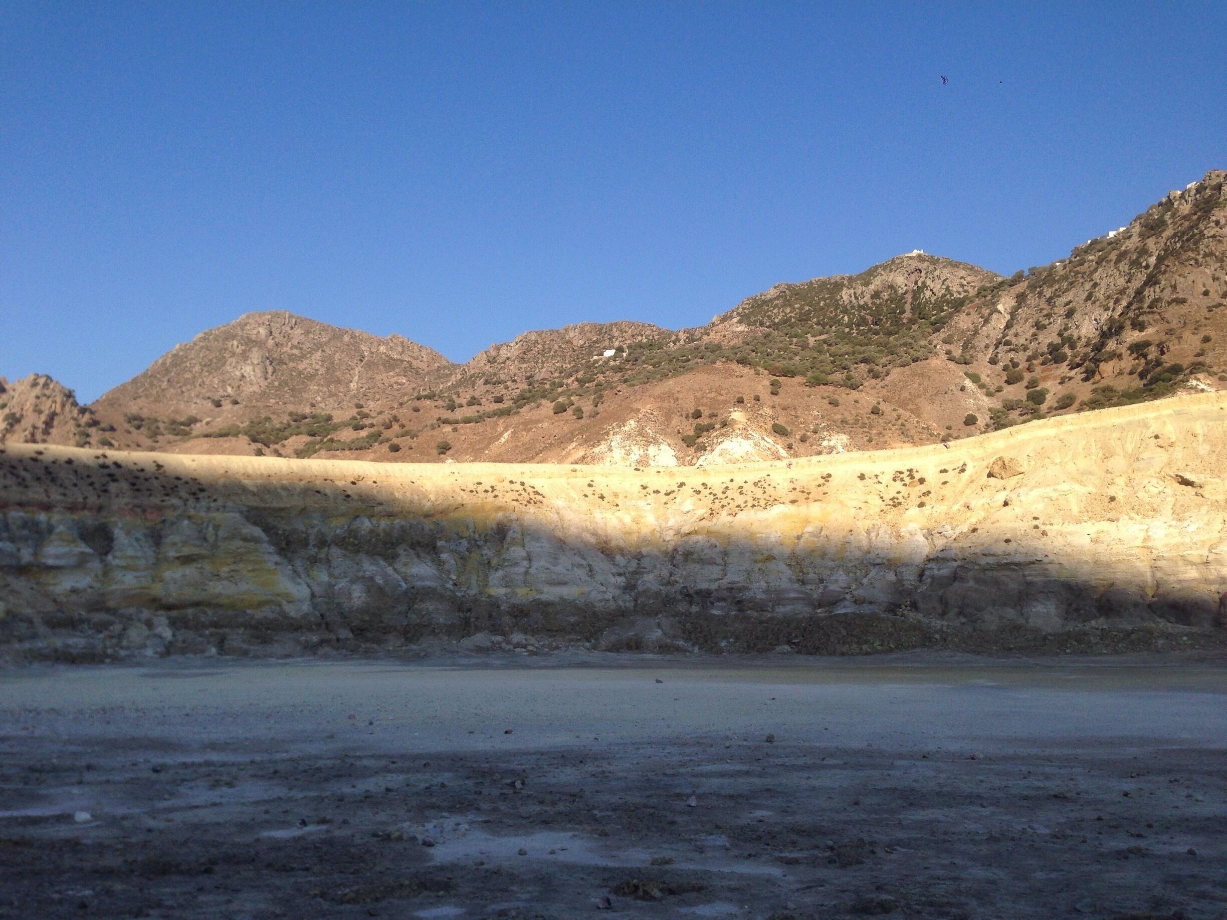 Inside the volcano before the sun set 