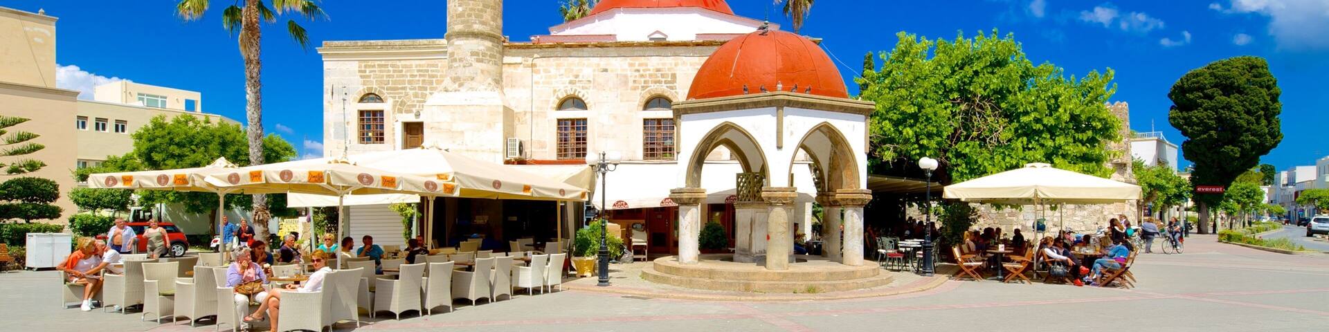 Kos som visar historisk arkitektur