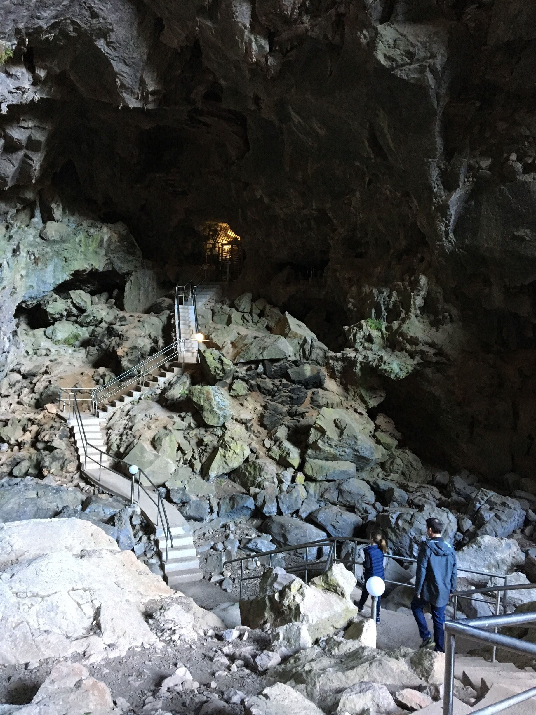 Walking towards the Nettle Cave. It felt like we were in the movie Indiana Jones. Just spectacular!