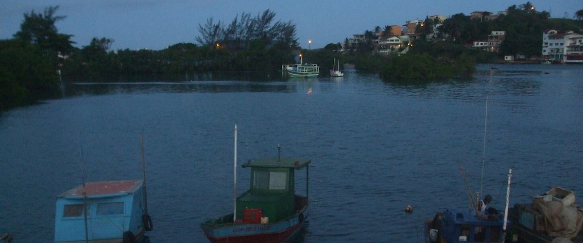 Serene harbour scene