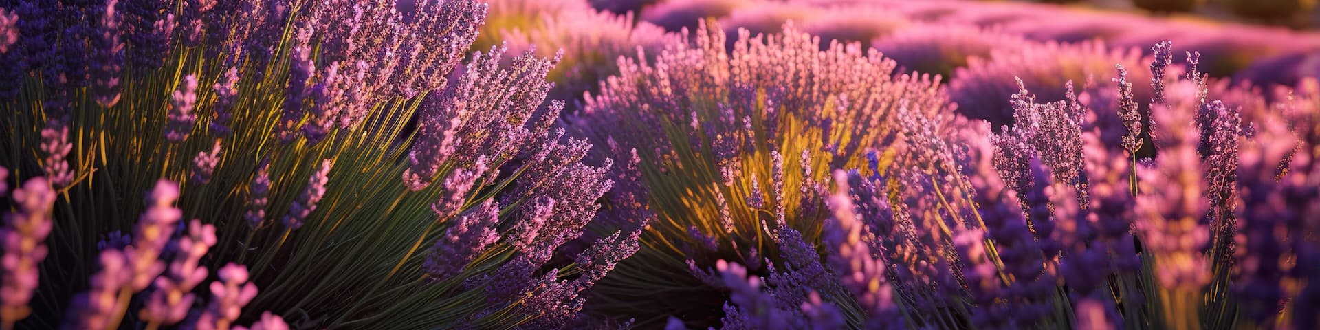 lavender field at sunset