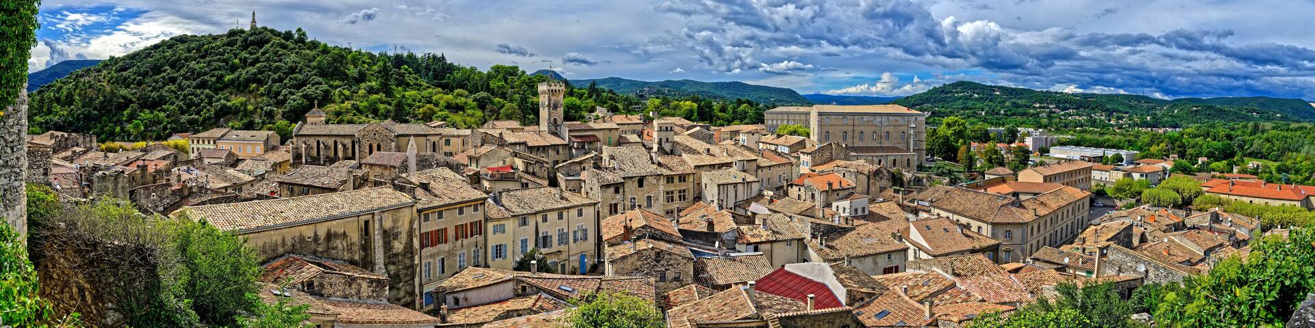 Ville de Viviers-sur-Rhône, Ardèche, Auvergne-Rhône-Alpes, France