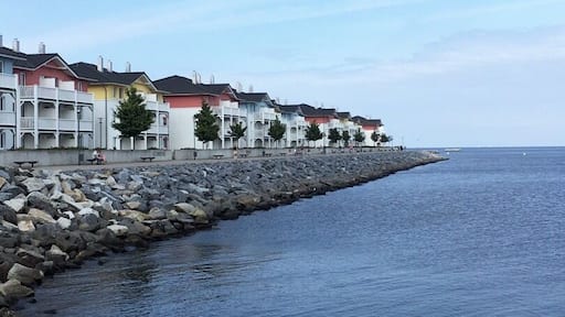 Blue sky and blue water