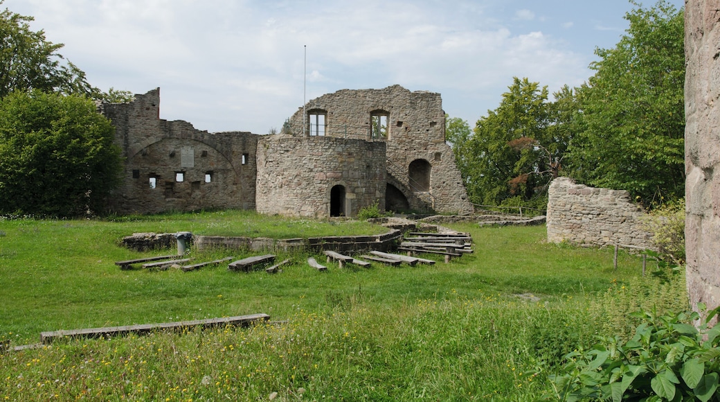 Castle ruin Burgruine Henneberg, Henneberg, district Schmalkalden-Meiningen, Thuringia, Germany