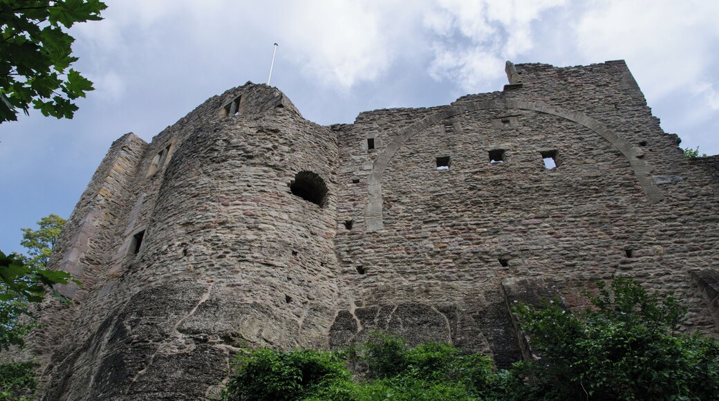 Castle ruin Burgruine Henneberg, Henneberg, district Schmalkalden-Meiningen, Thuringia, Germany