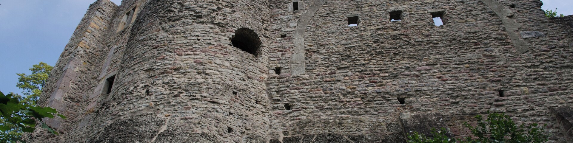Castle ruin Burgruine Henneberg, Henneberg, district Schmalkalden-Meiningen, Thuringia, Germany