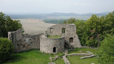 Castle ruin Burgruine Henneberg, Henneberg, district Schmalkalden-Meiningen, Thuringia, Germany