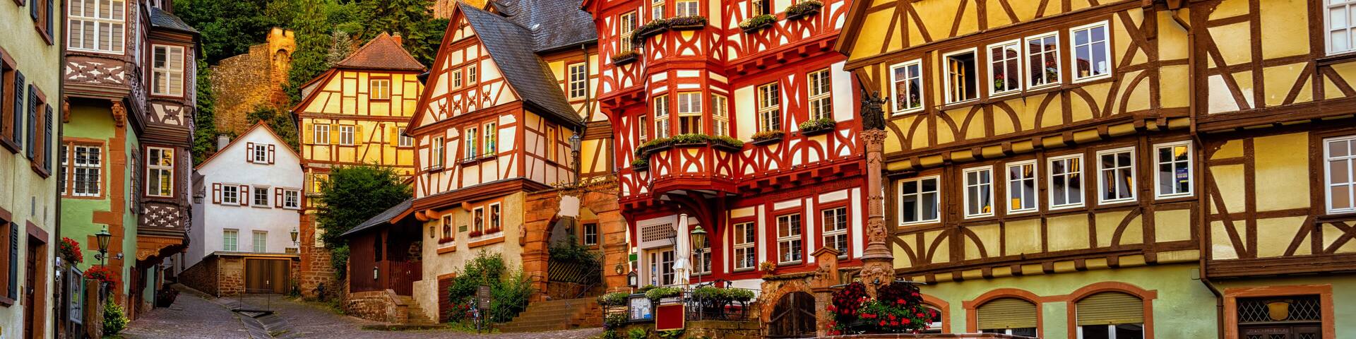 Miltenberg medieval Old Town, Bavaria, Germany