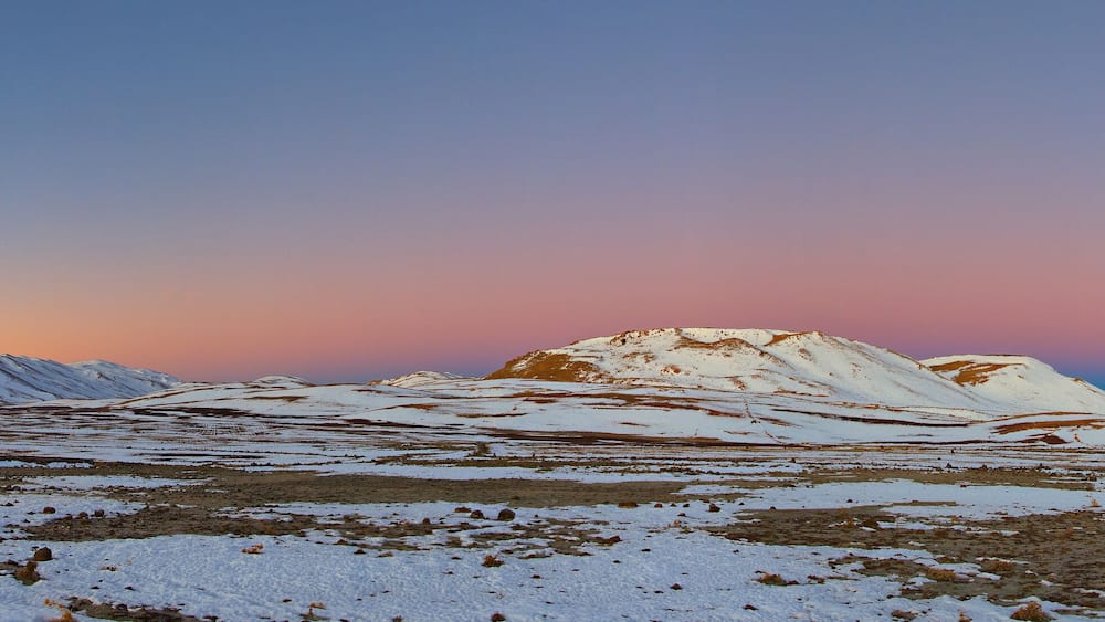 Amazing colorful panorama landscape showing a landscape in Ifrane province