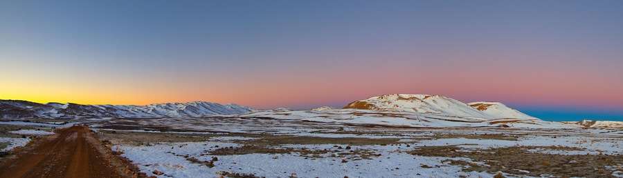 Amazing colorful panorama landscape showing a landscape in Ifrane province