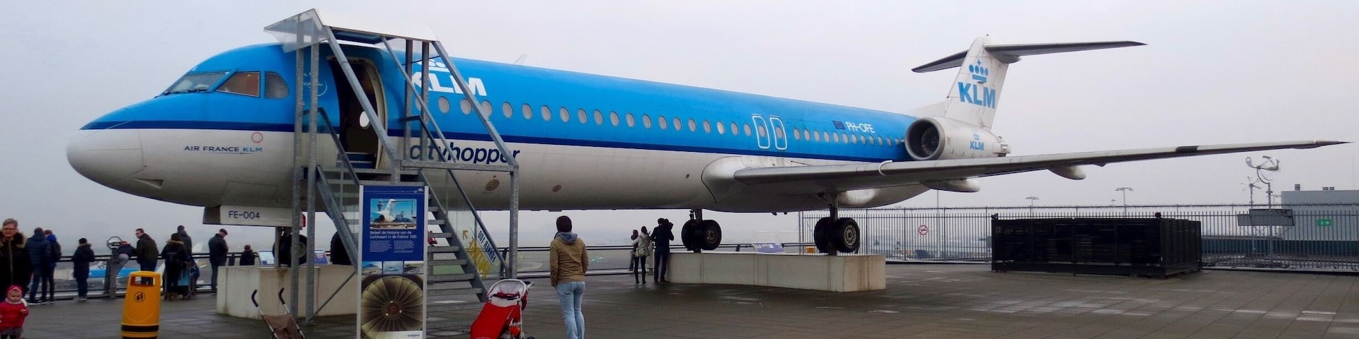 Een KLM Cityhopper om te bekijken.