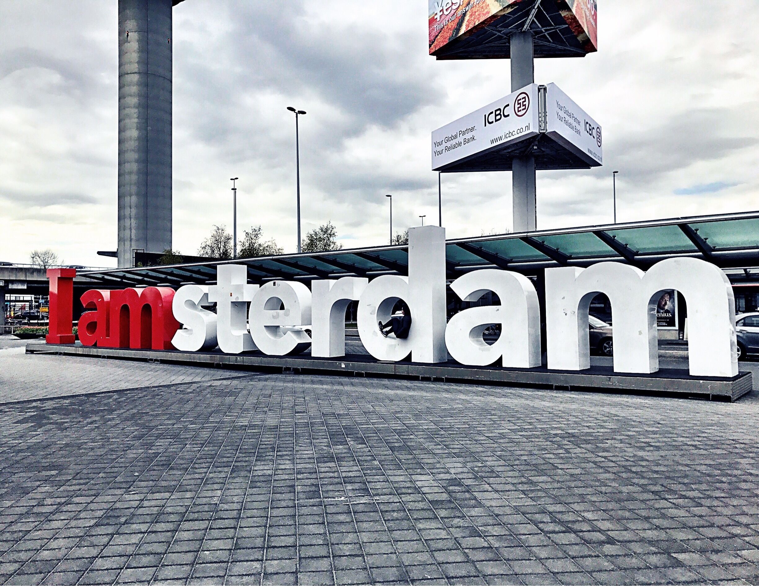 Ah...the famous sign that every tourists who visits Amsterdam would want to take picture of. Tip: there are 2 of this sign in Amsterdam, one behind the airport (where I took this) and another in the City Central. The sign in City Central is so crowded that every pic you take will be with other tourists. So, we decided to wait until we got to the airport. Voila!!! No waiting in line, and no one to crop out of our picture👍🏼 #SpringFun 