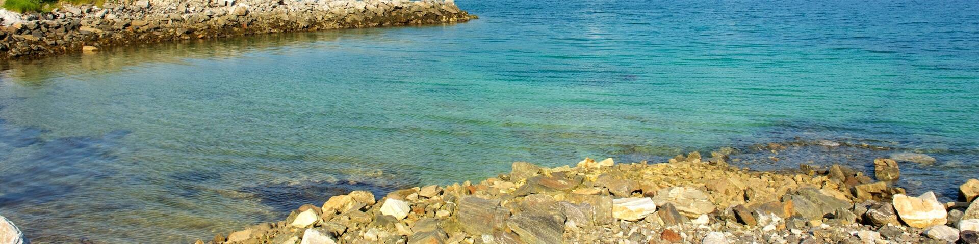 Finnsnes featuring general coastal views, a coastal town and a bridge