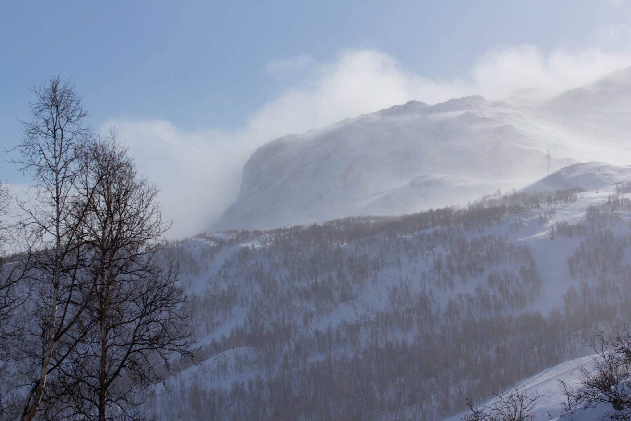 A quite windy day in Hemsedal Skisenter. #snow