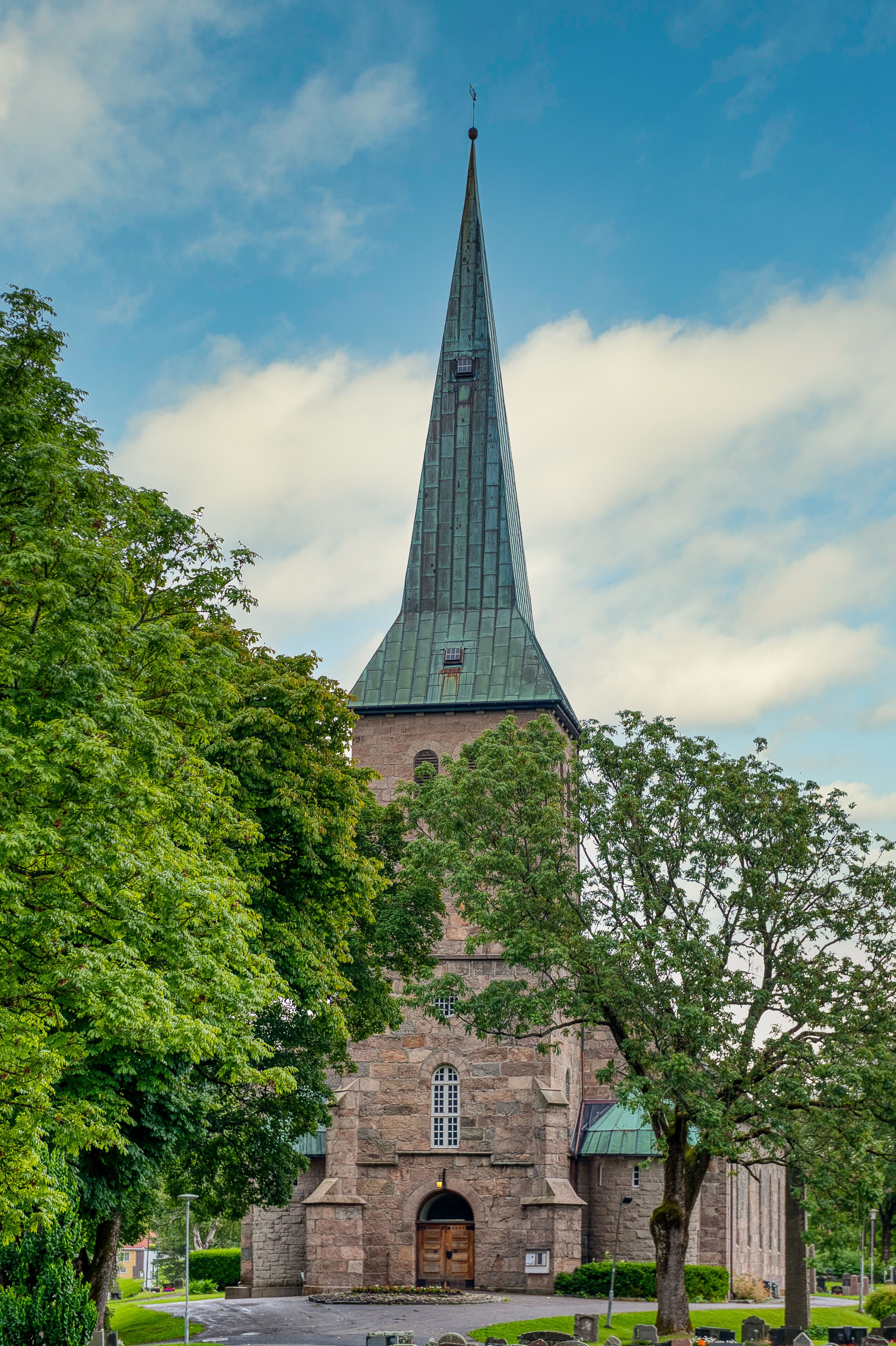 Tune Church in Sarpsborg. The church site dates back to the Middle Ages, while the new church was built in the first decade of the 20th century. Norway