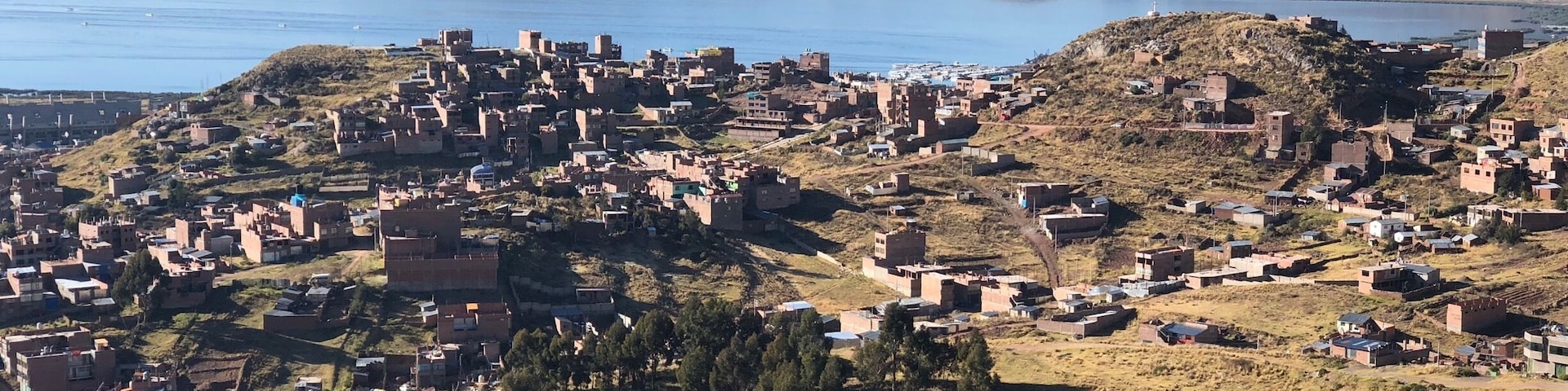 Panama view of Puno and Lake Titicaca