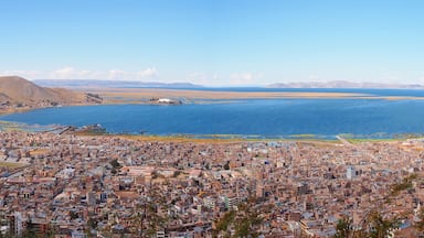 Puno Tititcaca lake panorama,Peru