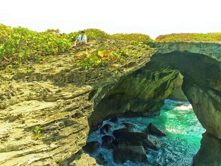 Beautiful arches over the ocean's rocky shores