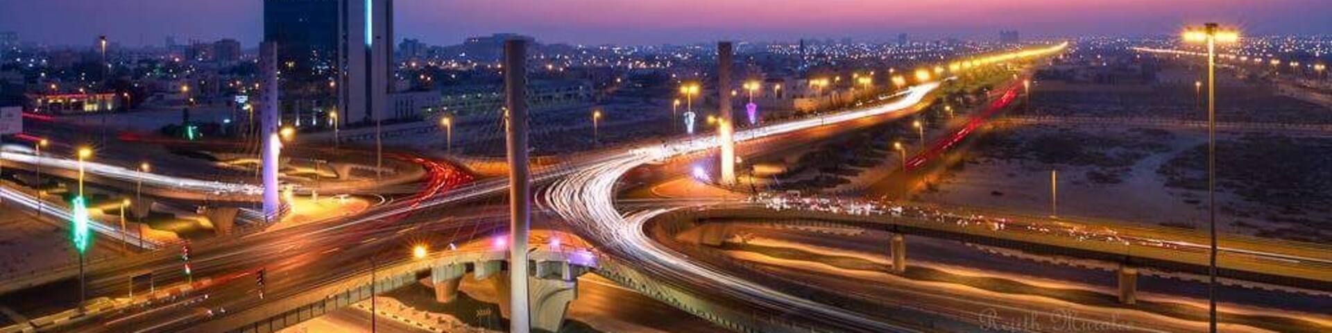 Alkhobar cityscape. The tall building you see on left side is Hugayet Tower