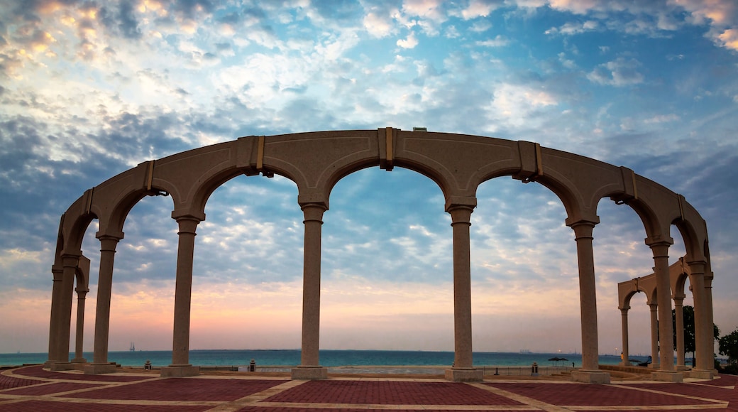 Morning view in Fanateer Beach - Al Jubail City,Saudi Arabia.