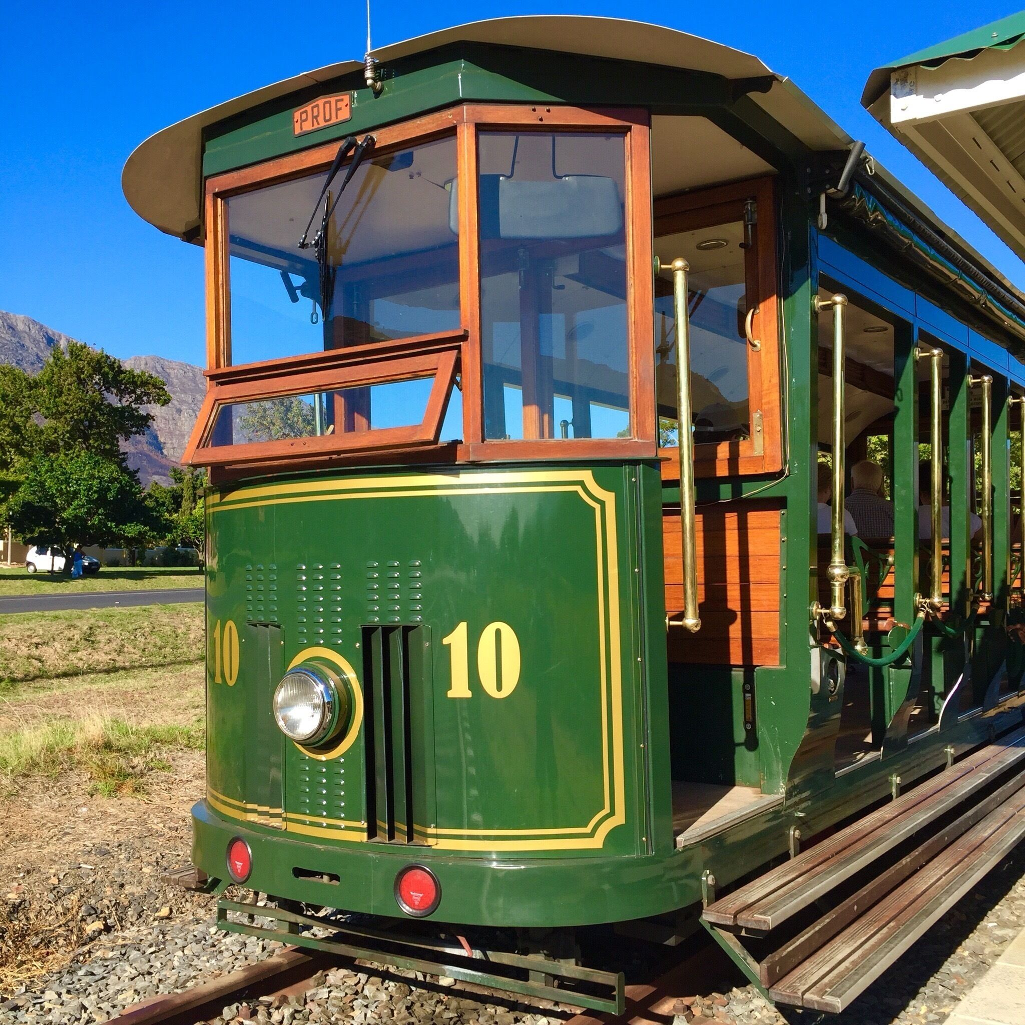 The best way to get around Franschhoek is taking the wine tram #EndlessSummer