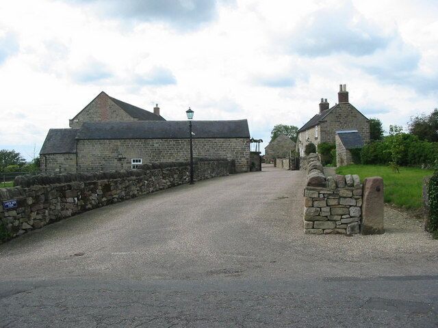 Larch Tree Farm. Footpath running through Larch Tree Farm near Hazelwood.