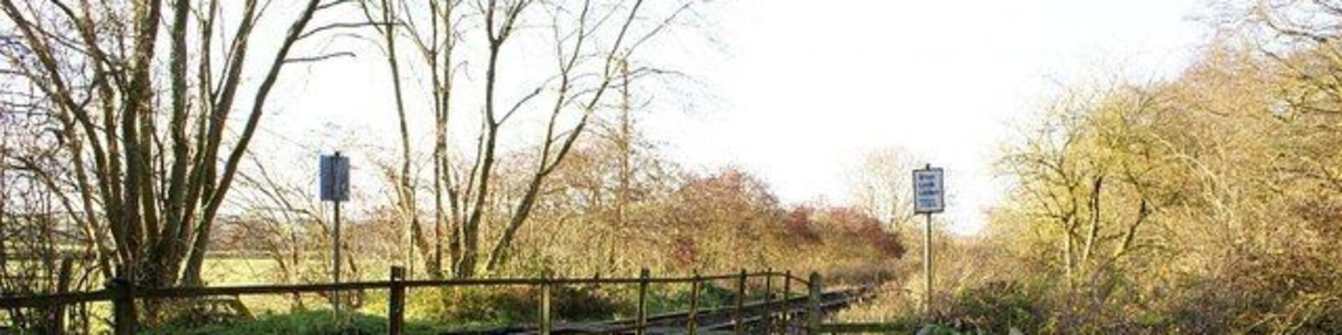 Ecclesbourne Valley railway line The River Ecclesbourne runs underneath the footbridge and the railway line. The Ecclesbourne Valley railway, which runs from Duffield to Wirksworth, is currently being restored.