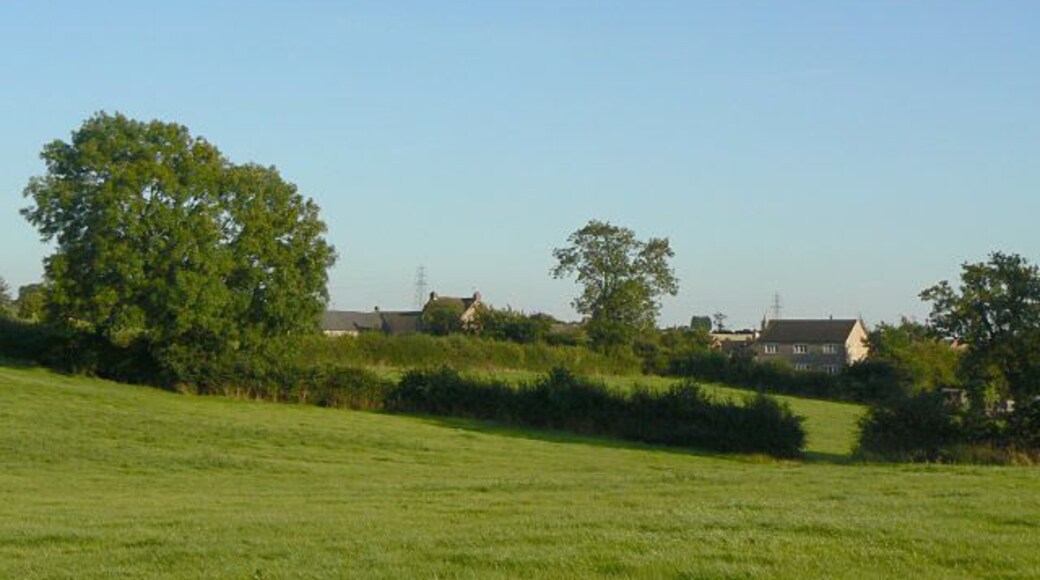 Fields at Heage From the footpath at the back of Gables Farm.