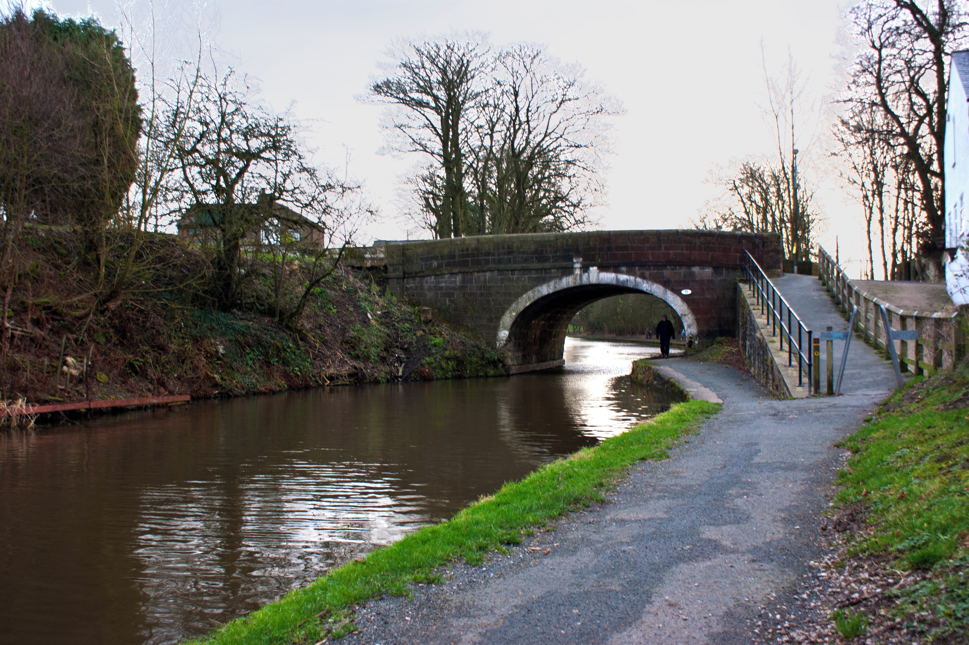 Photograph of Canal Bridge No 71 over the Leeds and Liverpool Canal at Heath Charnock, Lancashire